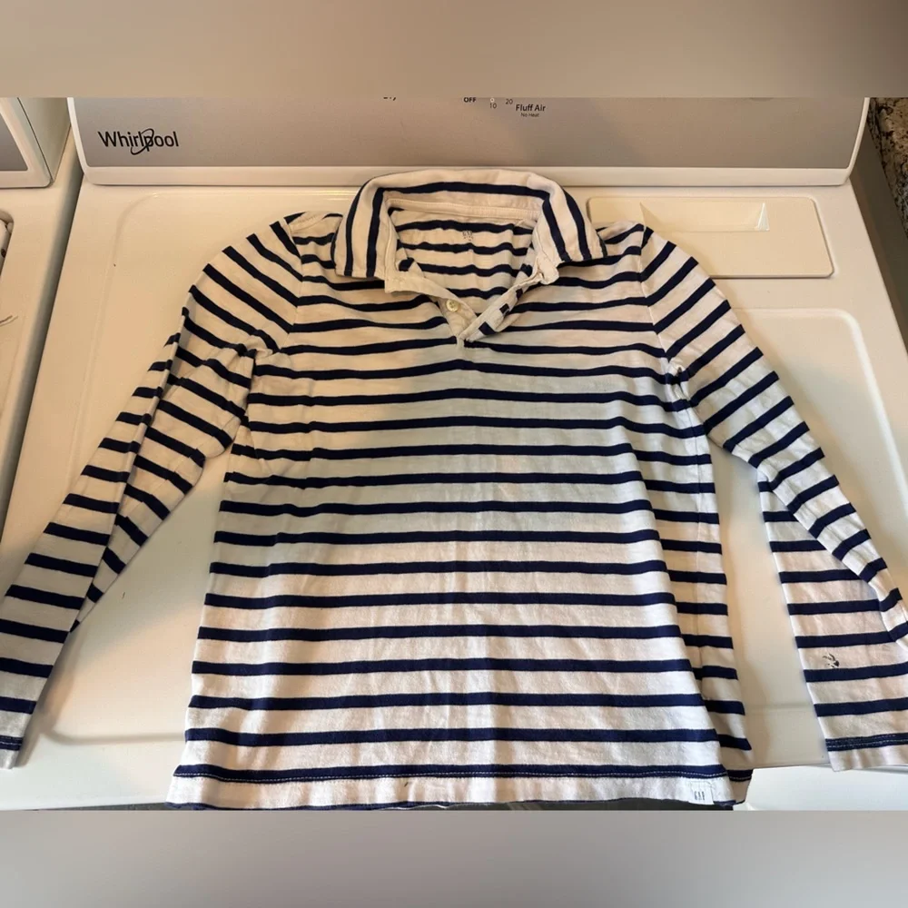 Gap Kids Boys Striped Cotton Polo, size medium